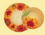 `Evening Sun-Round Sunflower Metal Burner Cover